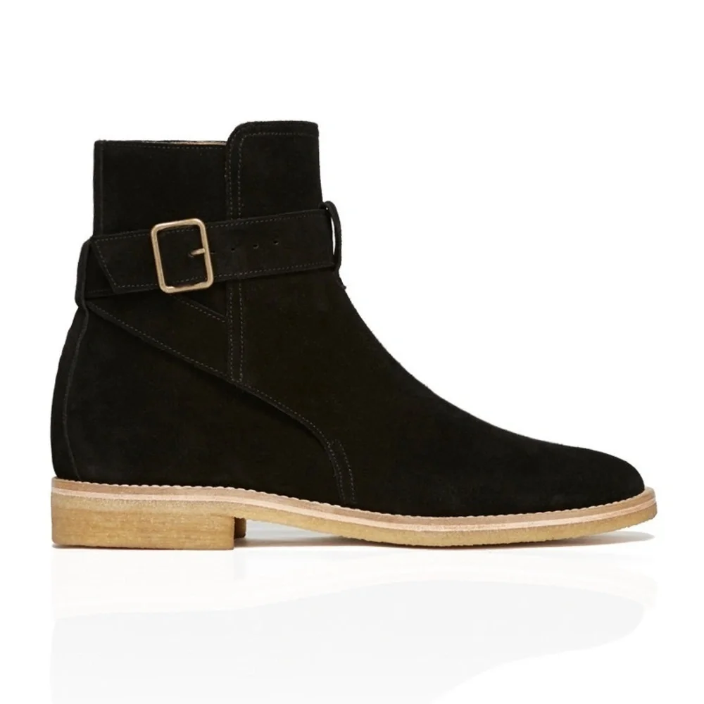 Represent Clo Italian Calf Suede Leather Strapped Boot